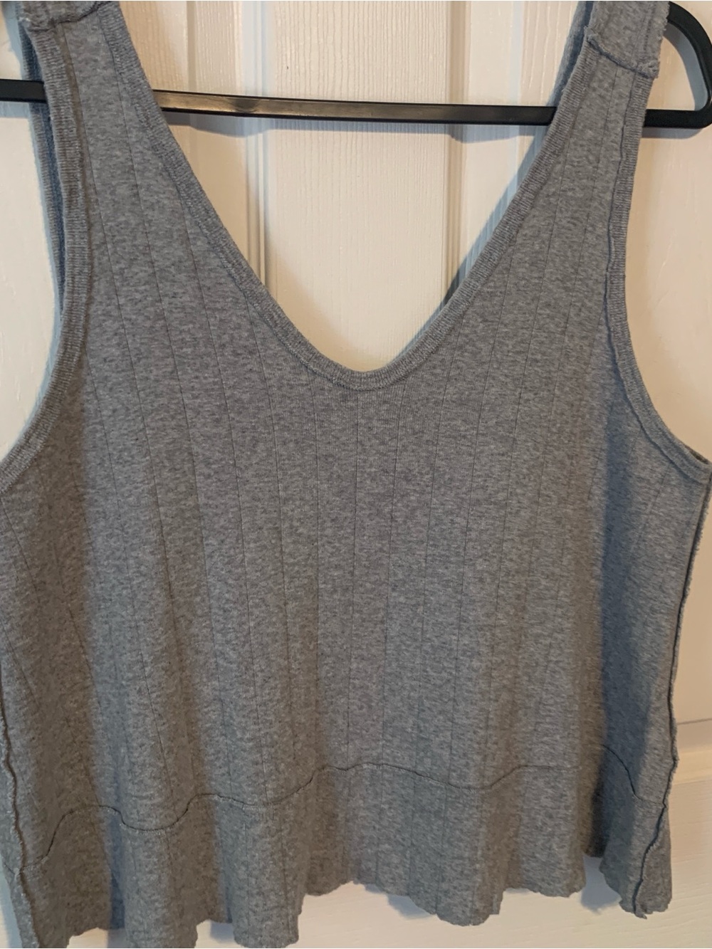 We The Free Gray Ribbed Cropped Tank - Picture 4 of 8